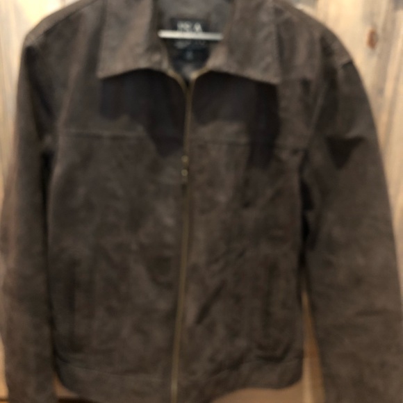 JoS A BANK … mens leather coat NWOT - Picture 8 of 16